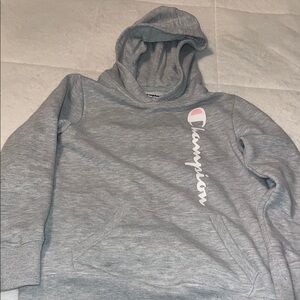 Champion Gray Pullover Sweater with Logo